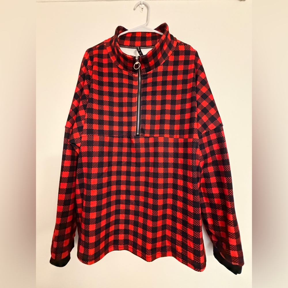 Crazy Train Pullover Sweater Mock Turtleneck Plai… - image 1